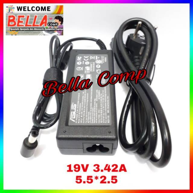 ADAPTOR CHARGER CASAN ASUS A43 A43E A43U A43F A43S K43S  X45 X45A X45U X45VD X45C- 19V 3.42A