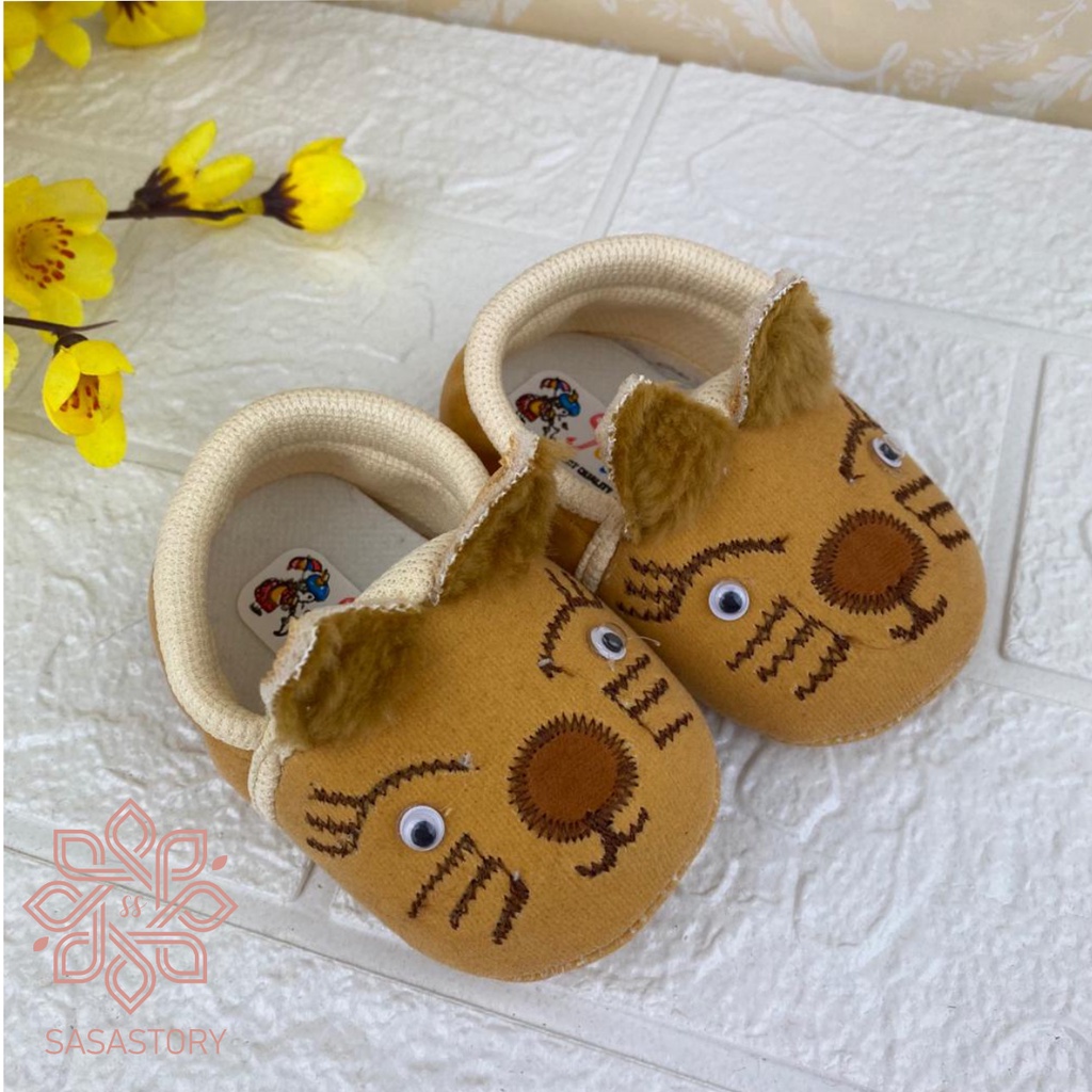 SEPATU PREWALKER ANAK BABY BAYI KARET MOTIF HEWAN LUCU ANAK 0-12 BULAN FP14