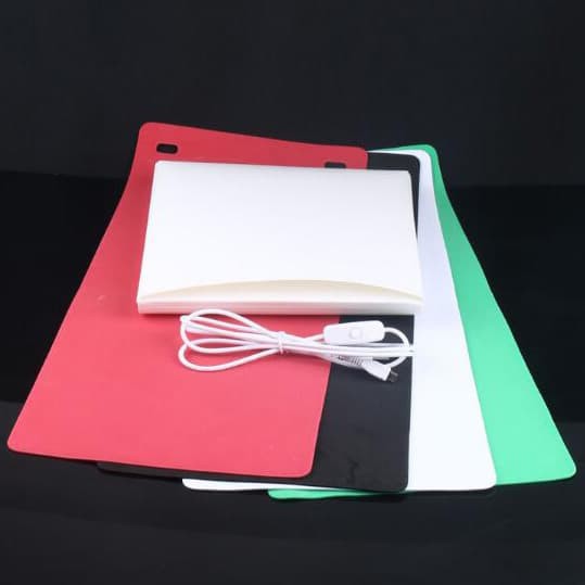 PHOTO STUDIO MINI LIPAT SIZE S DENGAN LED DAN 4 PCS BACKGROUND