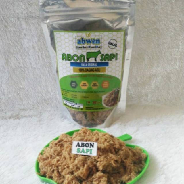 

Abon sapi 100%daging asli tanpa pengawat dan MSG