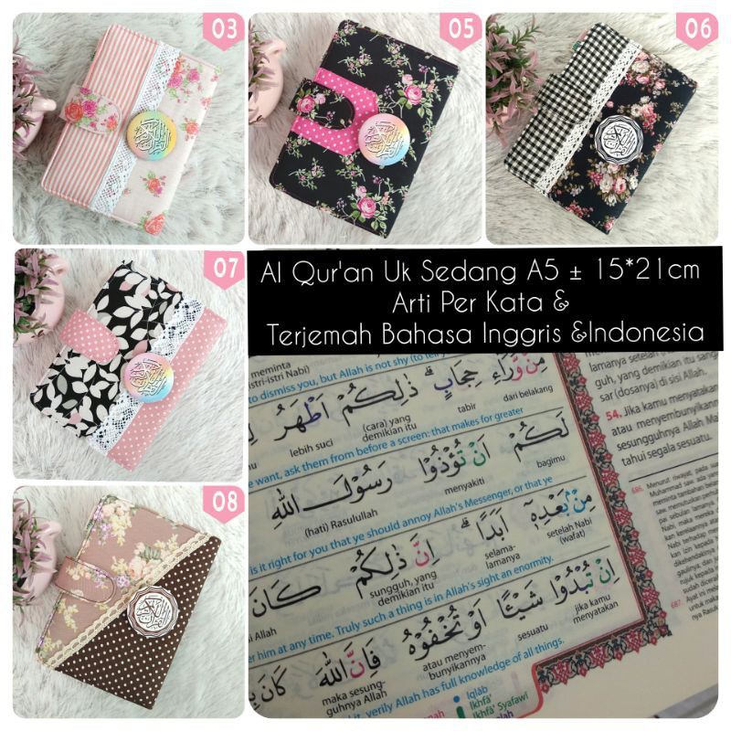 Quran Sampul Thaha Al Jamil Terjemah Inggris Indonesia Cover ALQ20 A5 Sedang