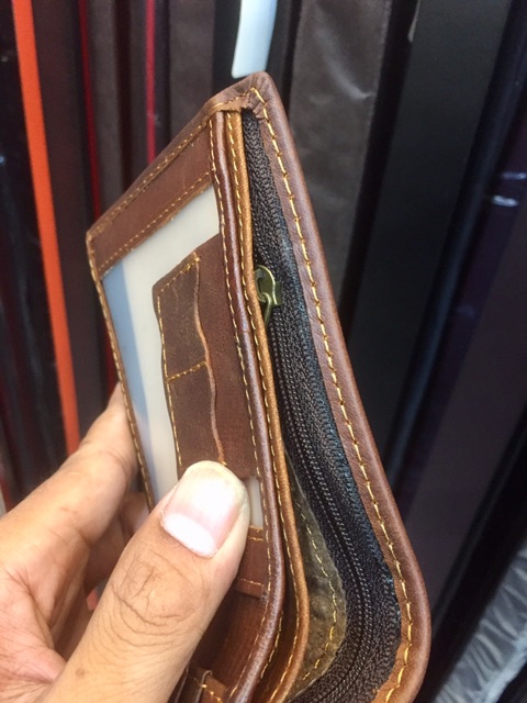 Dompet pria bahan kulit asli berkualitas jenis kulit basah full-up #dompet #dompetpria #dompetkulit