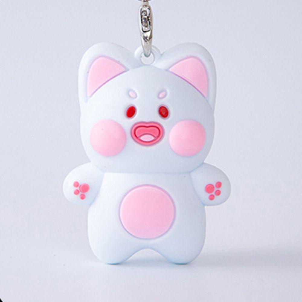 Lanfy Wanita Gantungan Kunci Hadiah Kepribadian Lucu DuDu Kucing Paduan Dekorasi Key Holder