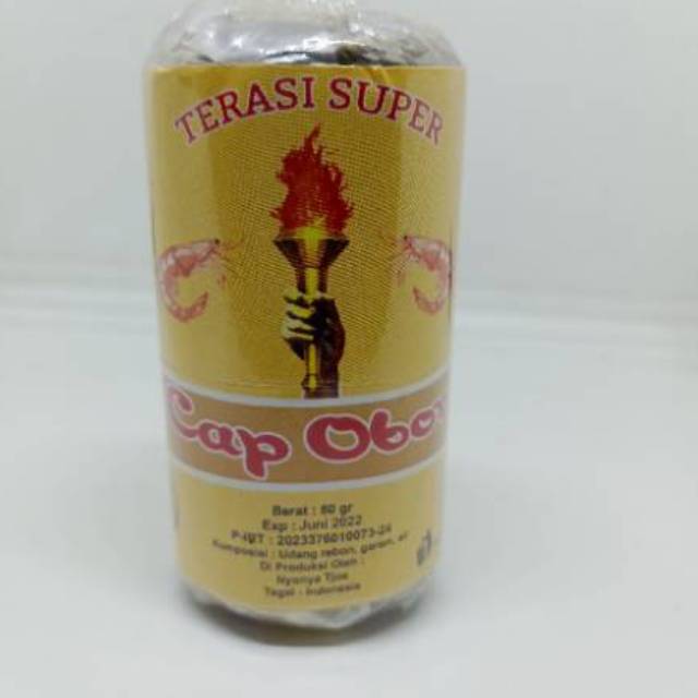 

Terasi Udang Super Cap "Obor" Size Medium Berat - 80 Gram Asli Tegal