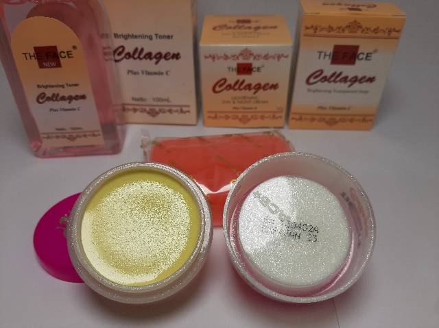 PAKET COLLAGEN THE FACE BPOM 4in1 (Cream,sabun,toner)