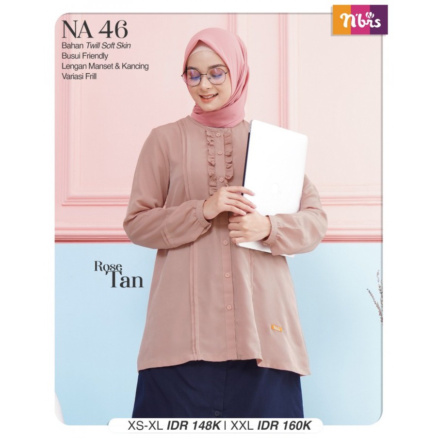 BISA COD/ BLOUSE WANITA TUNIK NIBRAS BLOUSE - ATASAN NIBRAS NA 046 - PAKAIAN WANITA