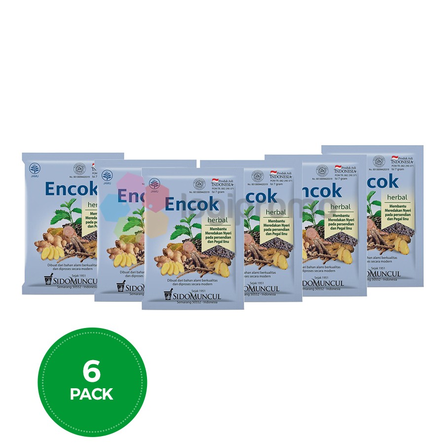 

Sido Muncul Jamu Encok 10 Sachet Obat Pegal Linu dan Nyeri Sendi Alami - 6 Pack