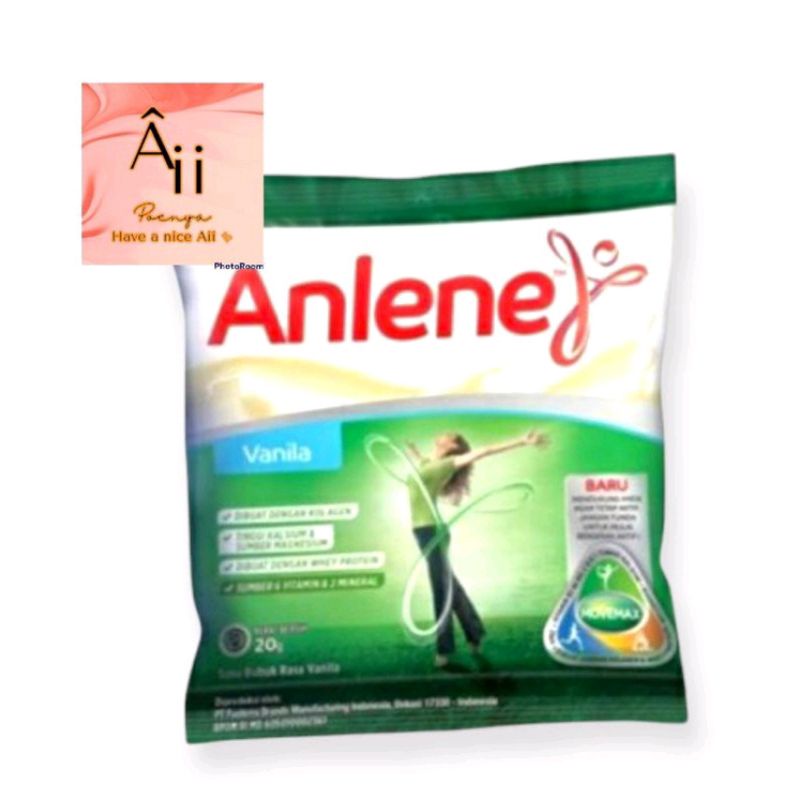 

1renteng susu Anlene 20gr Isi 10sachet rasa vanila