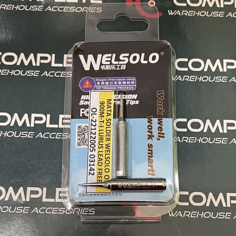 MATA SOLDER WELSOLO 900M-T-I LURUS LEAD FREE ORIGINAL