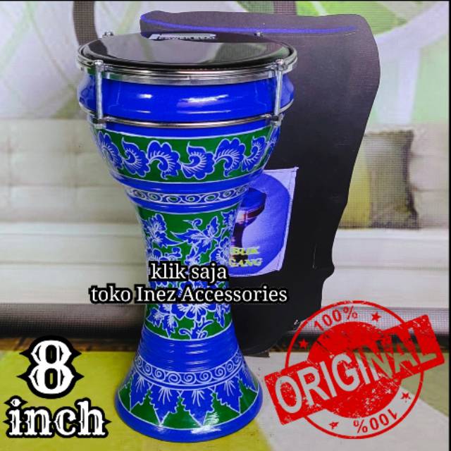 Dumbuk Hadroh Murah Ori 8 inc Power Beat Hitam