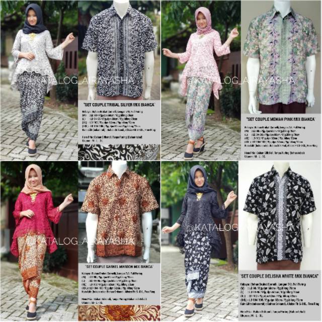 KEBAYA COUPLE BIANCA  ORIGINAL/KEBAYA MODERN/KEBAYA BRUKAT/KEBAYA MURAH/KEBAYA AURORA/KEBAYA SALE