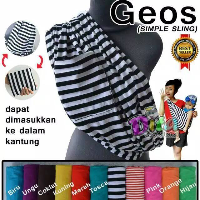 Gendongan Kaos(Geos) Dita Geos Salur 1 LAPIS GENDONGAN SIMPLE SLING GEOS