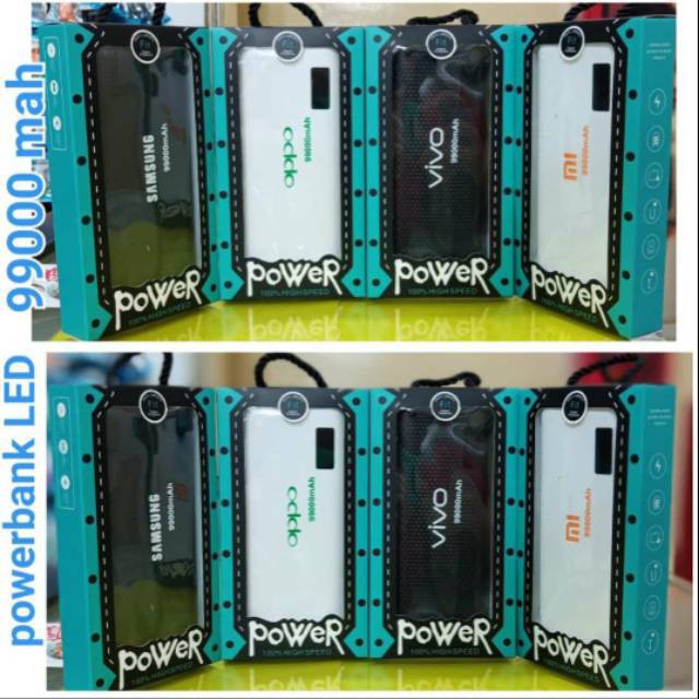 POWERBANK BRANDED 98000 MAH INDIKATOR DIGITAL