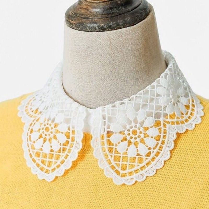 Aplikasi Kerah Tempel Bordir/Kerah Baju Jahit