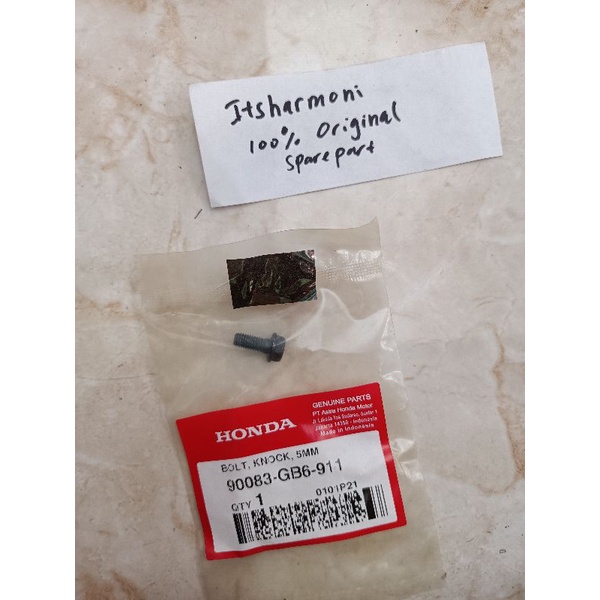 Bolt Knock Baut Noken As Gigi Timing 5mm 5x12 Beat Pop Grand Vario 110 Scoopy Karisma  ORI AHM 90083