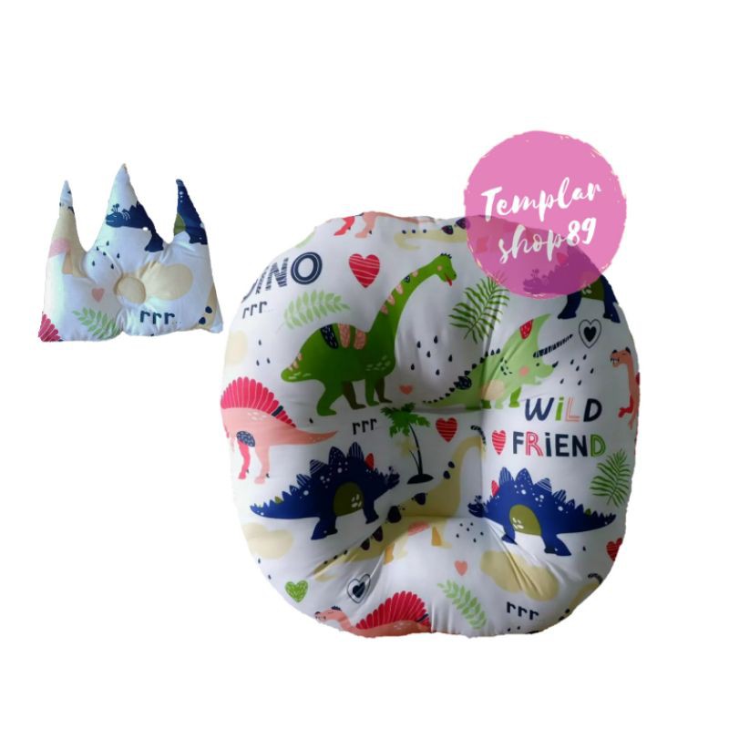 sofa bayi / baby launger free bantal mahkota bayi motip dino besar