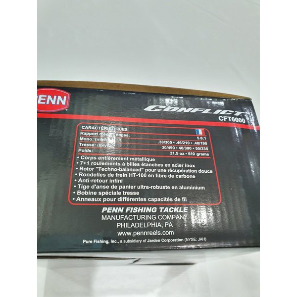 Reel PENN CONFLICT CFT 6000 power handle ( ORI)