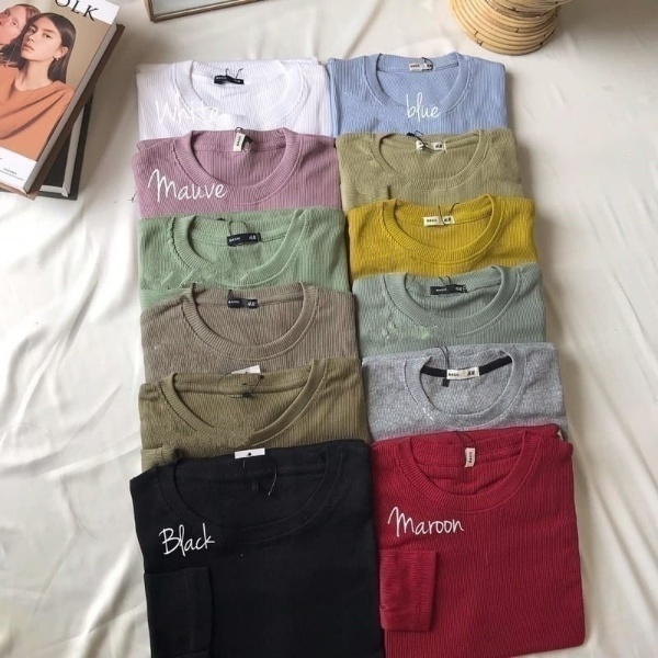 Kaos Rip Premium / Kaos Rip Pria Lengan Panjang / Kaos Polos Wanita