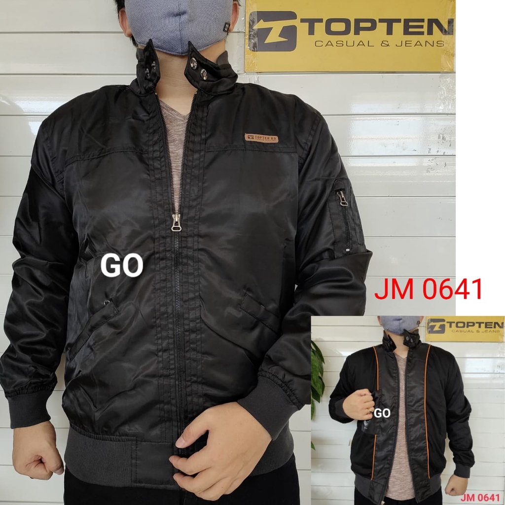 gof TD TOPTEN JAKET PARASUT Cowok Casual Jaket Pria Tebal Cowok Jaket Distro