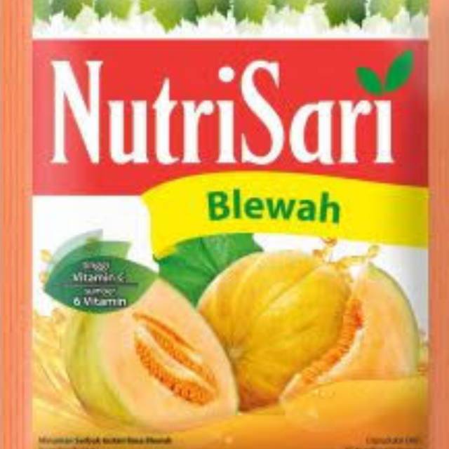 

Nutrisari blewah per renteng isi 10 sachet