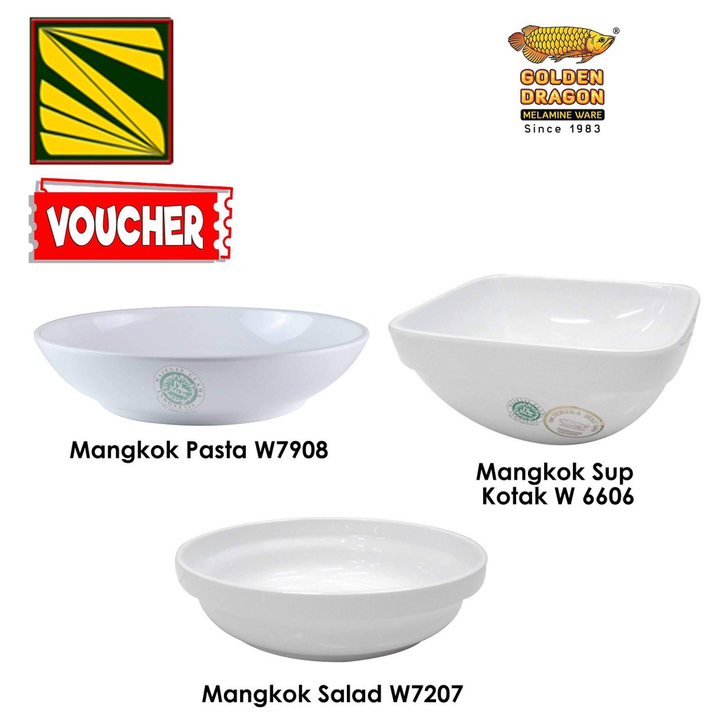 Golden Dragon Mangkok Pasta 8" W7908 , mangkok sup kotak