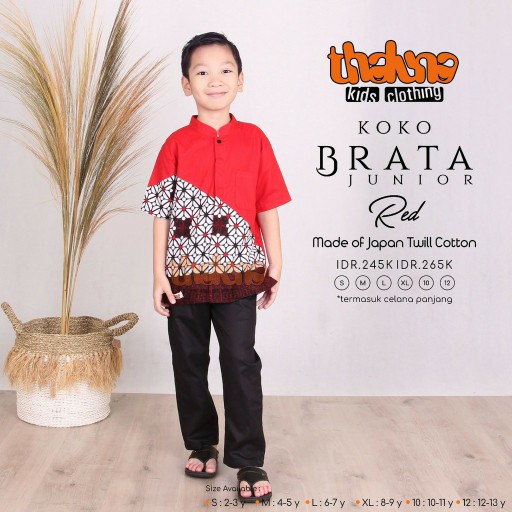 Koko Set Brata Jr - Thaluna Kids - Setelan Batik Anak