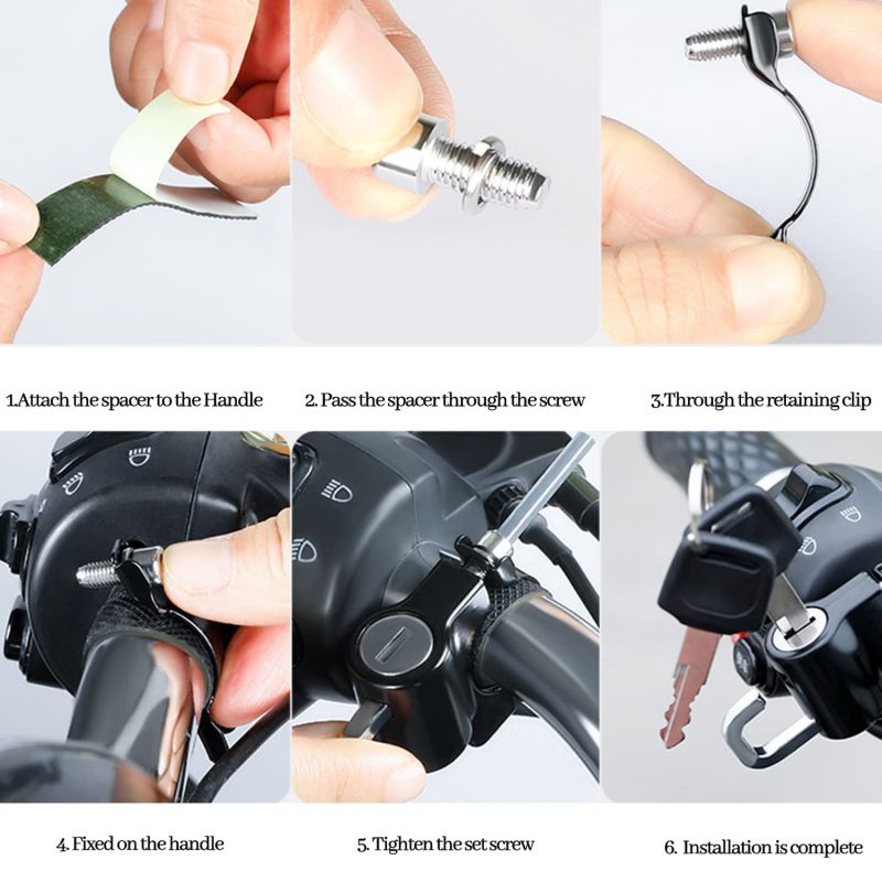 Kunci Gantungan Helm Motor Sepeda Mtb Gembok ​Pengaman Helm Motor Helmet Lock Anti-Theft