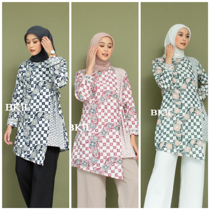 Tunik Batik Modern Atasan Wanita Terkini