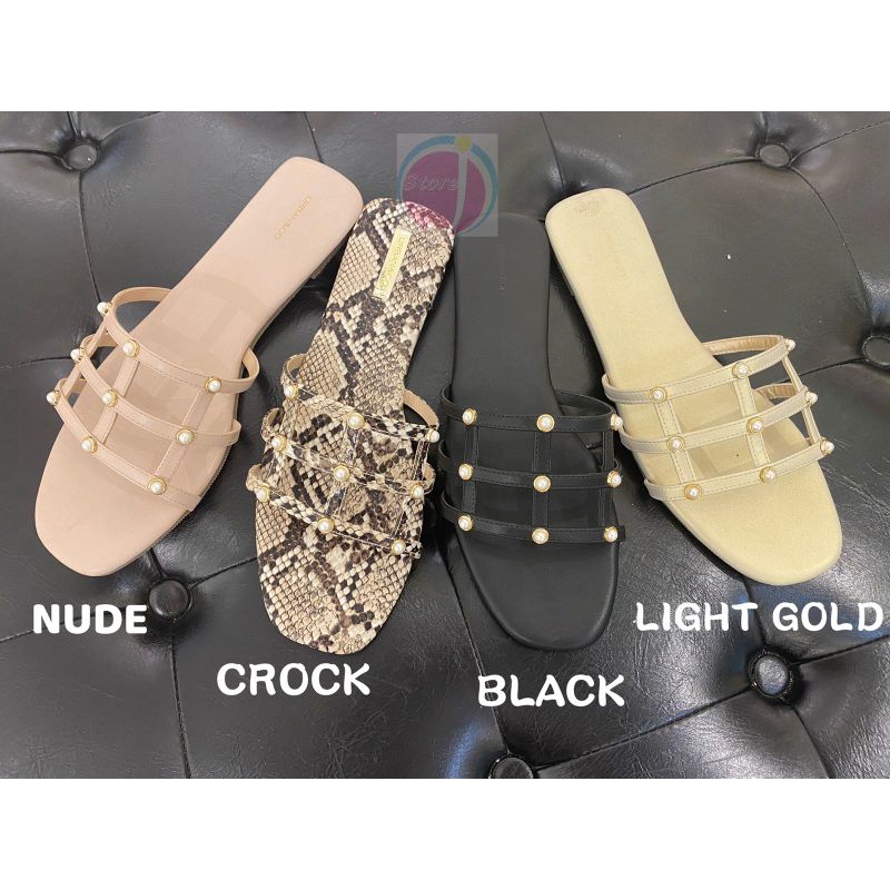 SANDAL SELOP URBAN N CO CALISTA SALE (LIGHT GOLD 40)