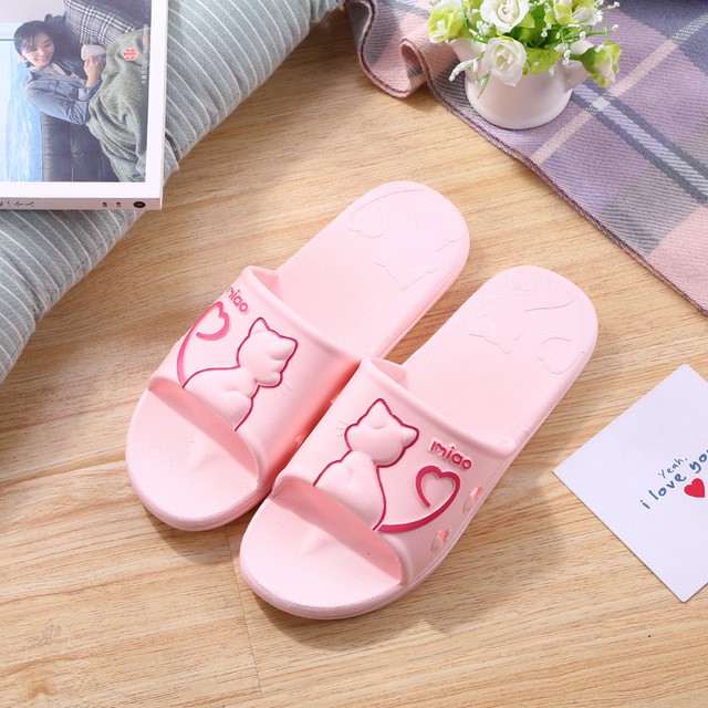 COD SANDAL KARET DEWASA KARAKTER CAT SLIPPERS SN246