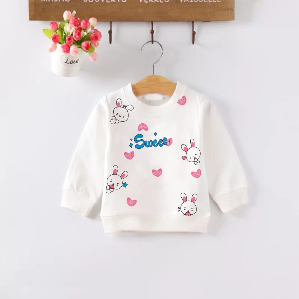 KALILA - SWEET Sweater Baju Anak Perempuan Umur 1 - 6 Tahun / Bahan Fleece