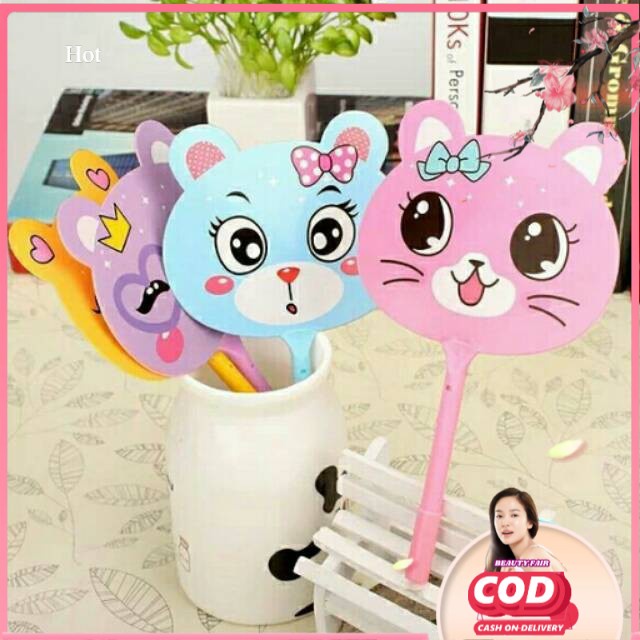 

[BF] PULPEN KIPAS CAT ANIMAL CARTOON - BALLPOINT BOLPEN PENA KARTUN KUCING LUCU KARAKTER