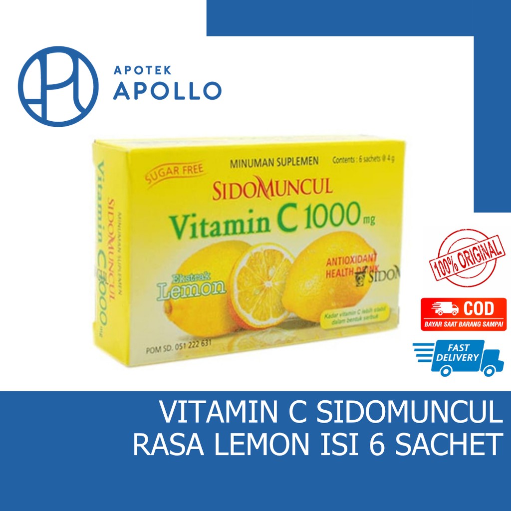 VITAMIN C 1000MG LEMON SIDOMUNCUL SIDO MUNCUL