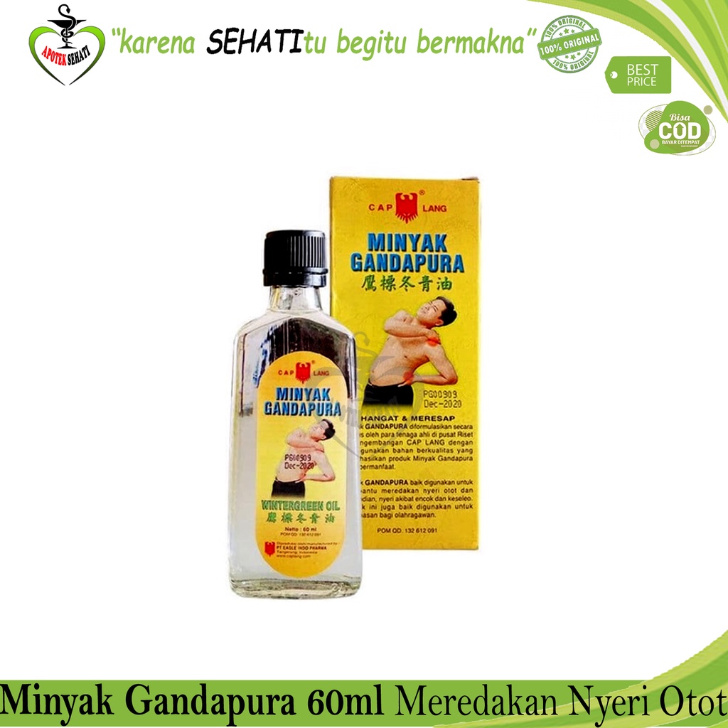 DISKON!! MINYAK GANDAPURA CAP LANG 60ML