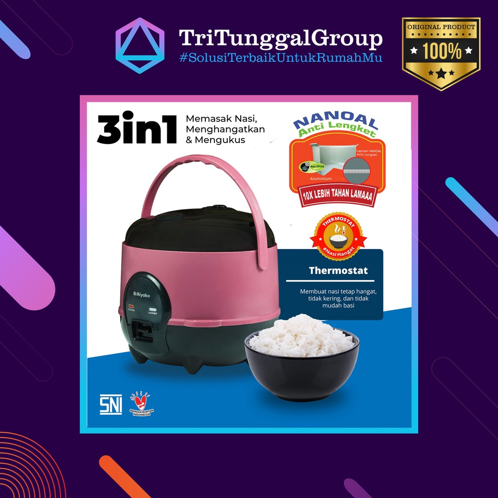 (BAYAR DI TEMPAT) Magic Com Miyako MCM606B SBC / MCM 606 B SBC / MCM-606B SBC - Rice Cooker Miyako M