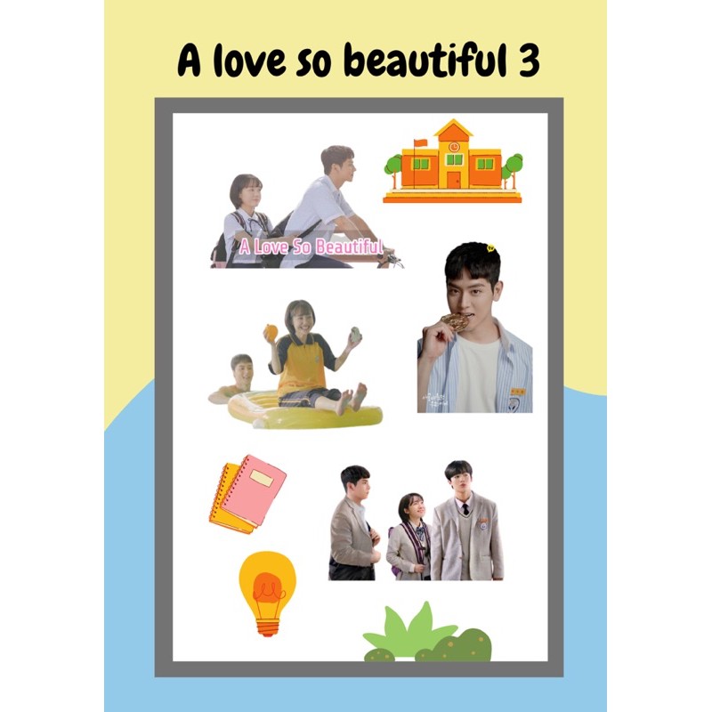 Sticker Pack Drama Korea A love so beautiful (ALSB) Kim yo han stiker tumblr aesthetic