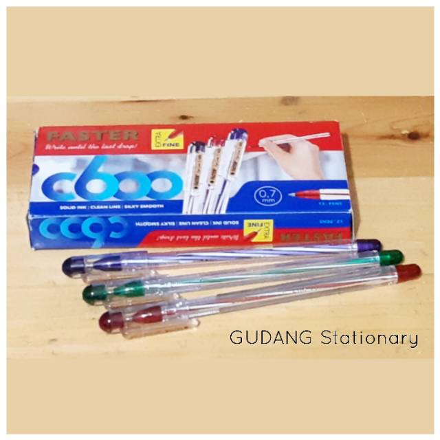 Ballpoint FASTER C600 [ isi 12 pcs ]