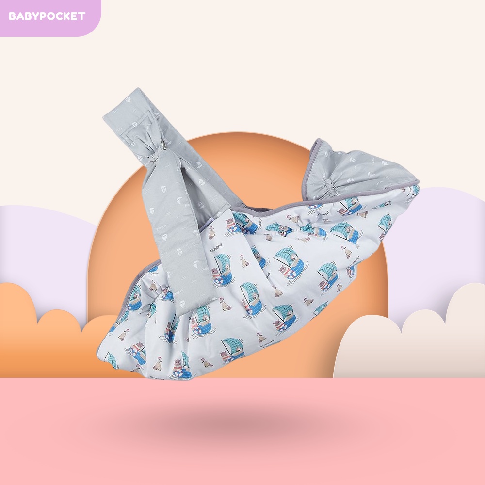 Omiland Gendongan Samping Bayi / Gendongan Ring Sling / Gendongan Newborn Multifungsi Sailor Series 