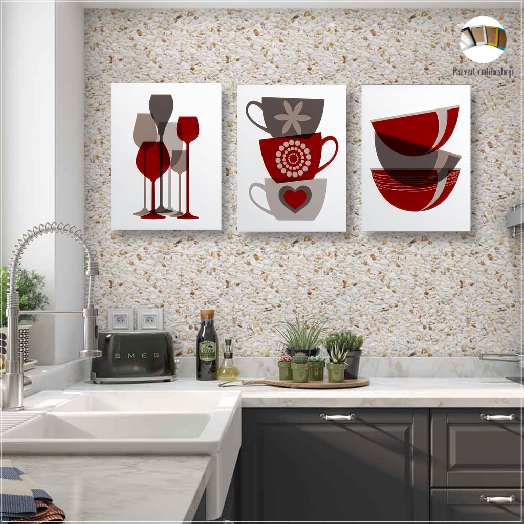 Hiasan Dinding  Dekorasi Hiasan Gantung   Kafe Cafe Restoran Ruang Makan Dapur Kitchen MDF