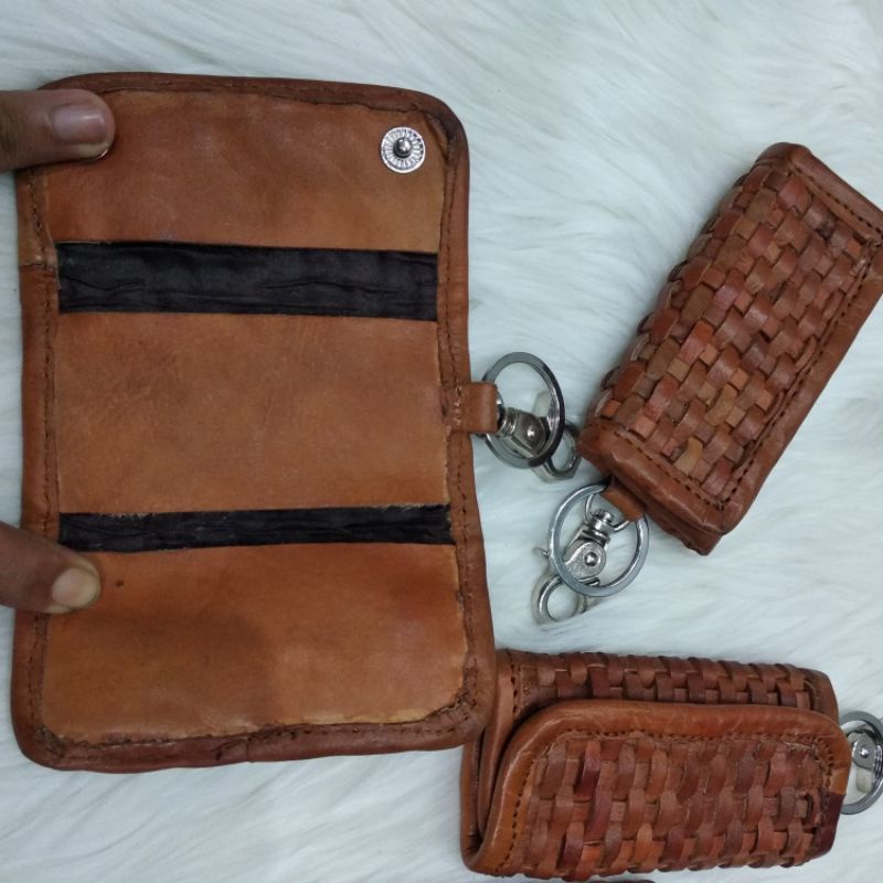 Gantungan Kunci STNK Kulit Anyam / Leather Goods