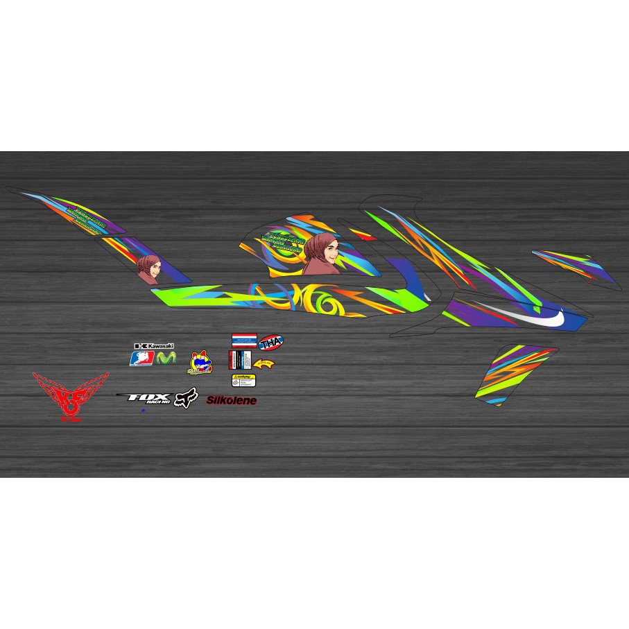 STIKER UV TRANSPARAN VIXION R HIJAB