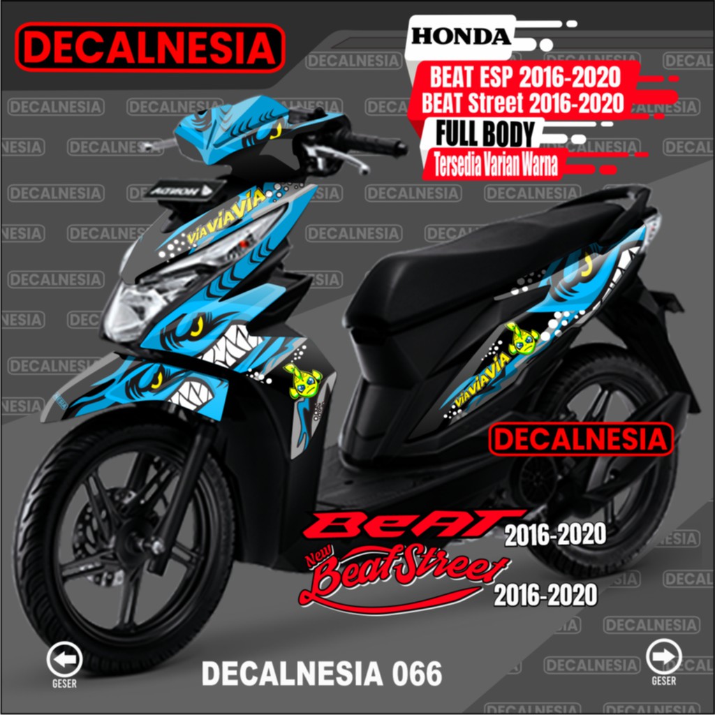 Jual Honda Decal Beat ESP FullBody Stiker Beat Street Variasi Dekal
