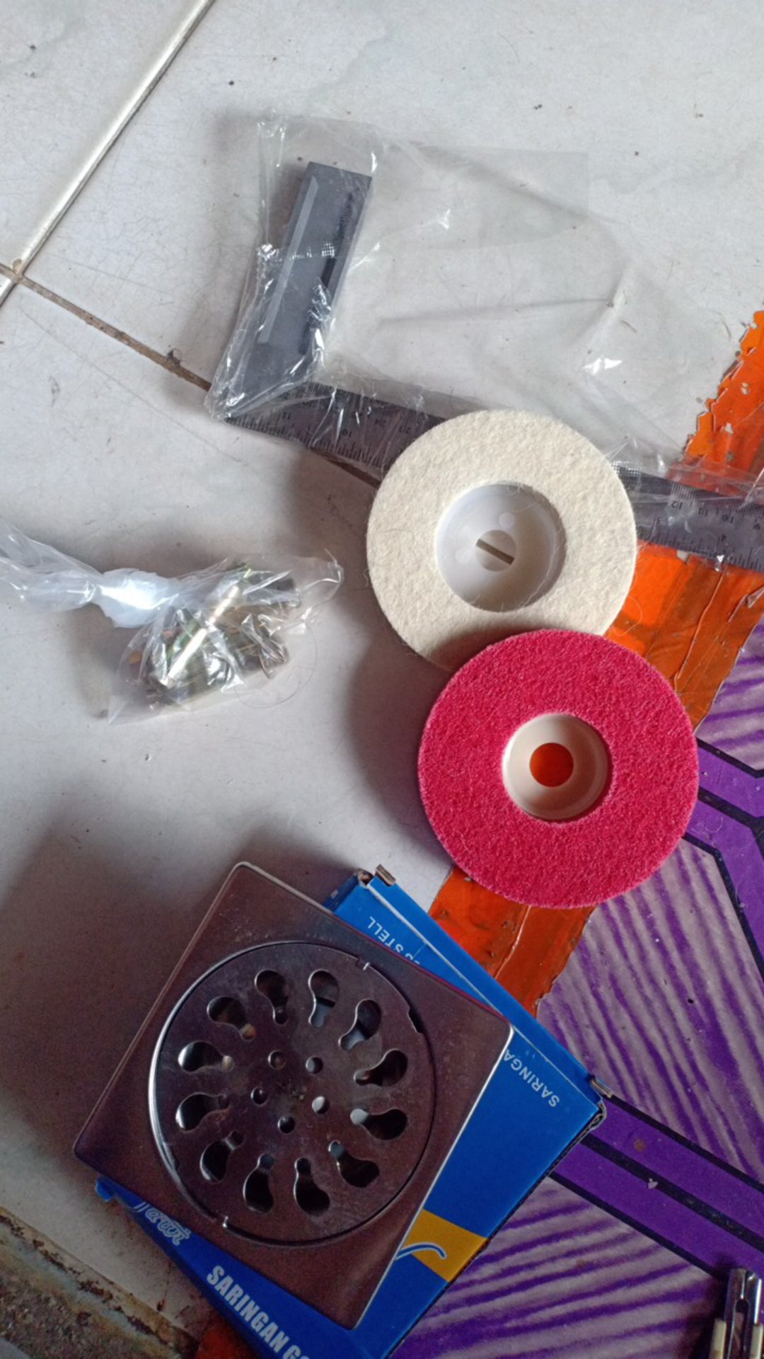 Tora Mata Gerinda Poles Nylon Fiber Polishing 4 Inch Stainless Poles Mgj