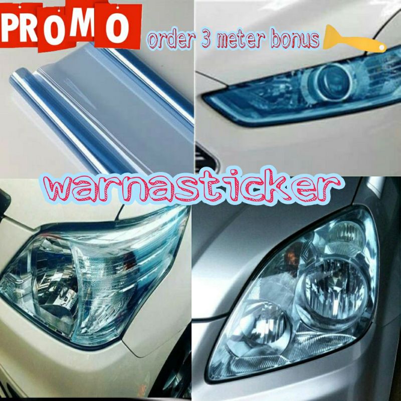 Skotlet Lampu Transparan Stiker Motor Untuk Lampu Skotlet Motor Maxdecal