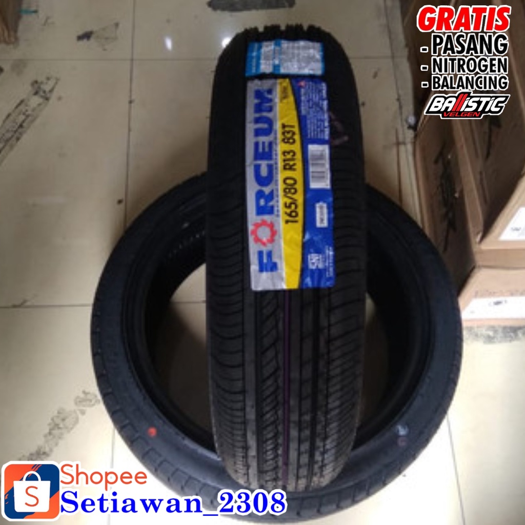 Ban mobil tubles 165/80 R13 merek FORCEUM ECOSA 165 80 Ring 13 toko ban mobil murah tegal