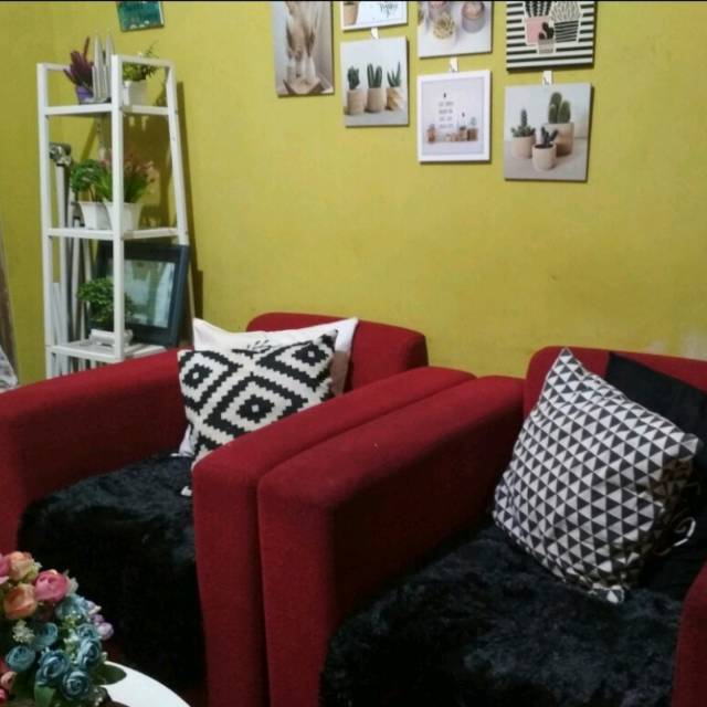 ALAS SOFA BULU Rasfur 《 1 Seter 》75 × 95