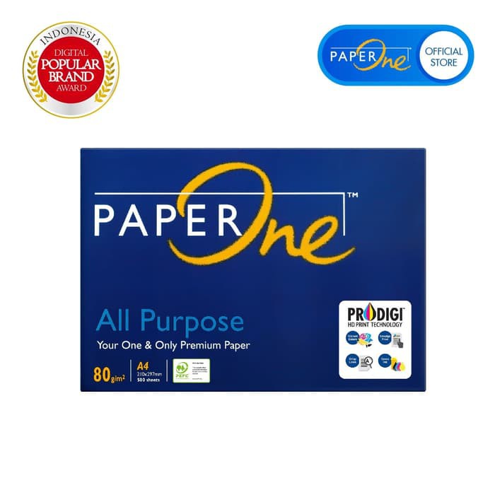 

Murah PaperOne Kertas HVS Fotocopy 80g A4 - Ream Keren