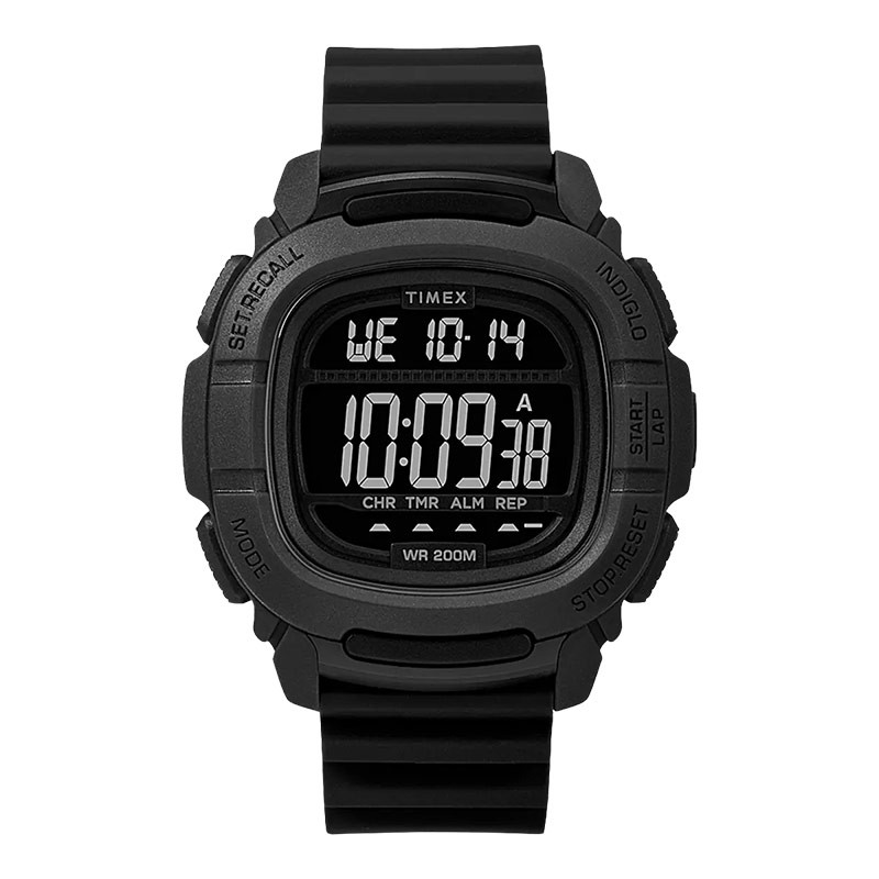 Jam Tangan Pria Timex Command TW5M26100 Man Digital Dial Black Resin Strap