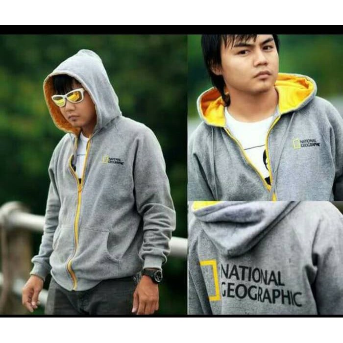 jaket zipper hoodie sweater NATIONAL GEOGRAPHIC