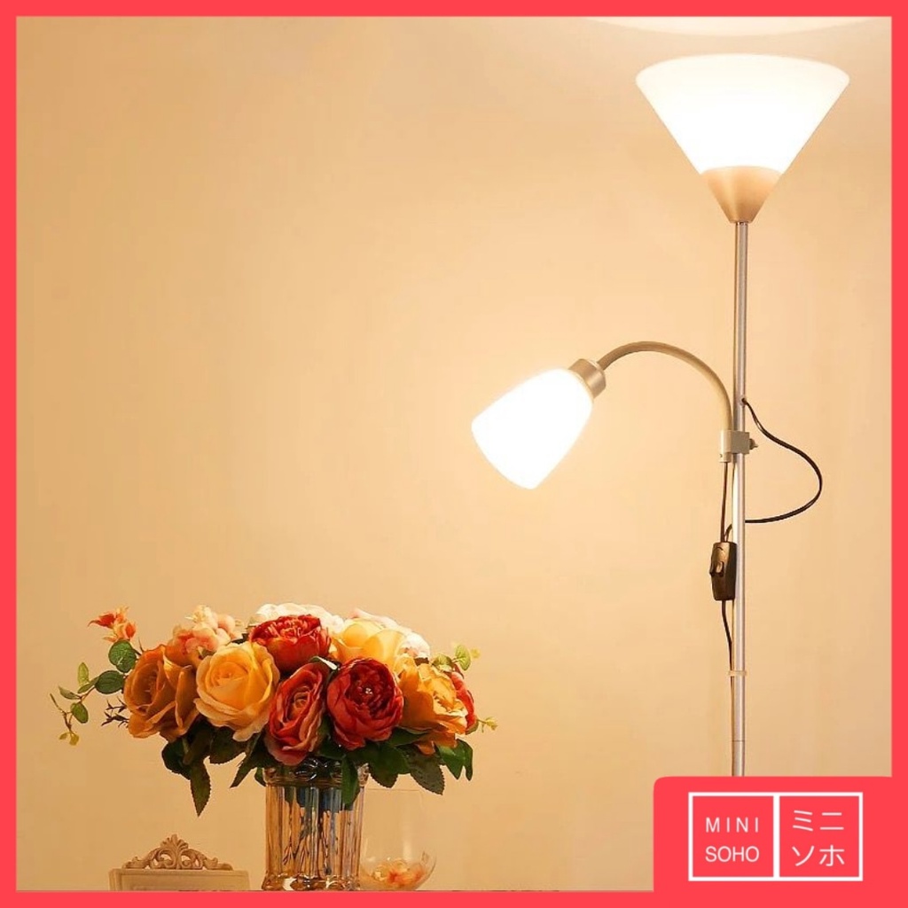 Lampu Meja Stand Lampu Lantai Berdiri Double Lamp Standing Lamp